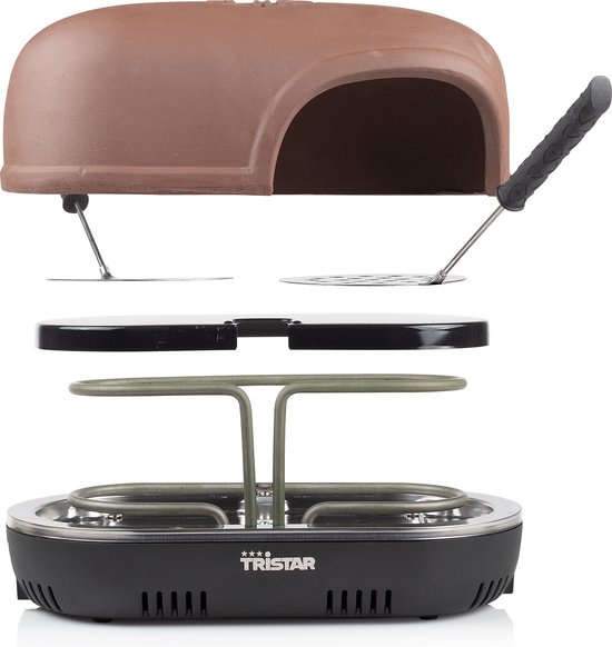 Tristar Pizza Festa Gourmet Connect PZ-9162 - Pizzaoven en Pizzamaker - Gourmetstel voor pizza's - Uitbreidbaar en koppelbaar voor maximaal 8 personen - Set 4 Personen — afbeelding 3