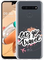 LG K41S Hoesje Go Travel The World - Designed by Cazy