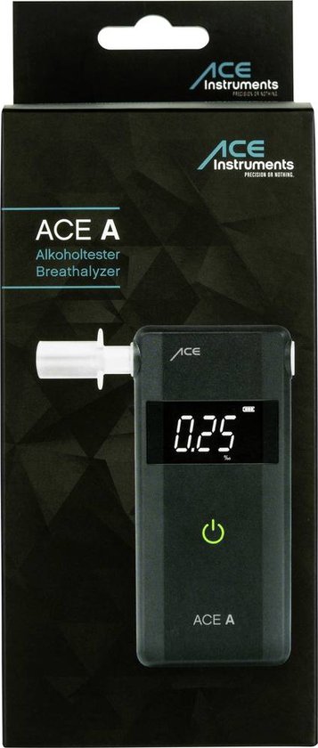 ACE AF-33 Alkoholtester dark grey 0.00 up to 5.00 ‰ incl. Display