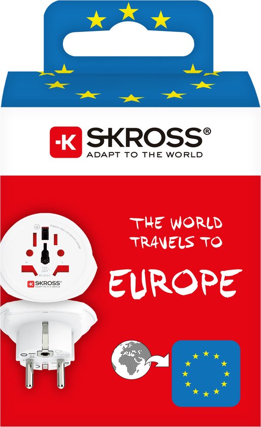 SKROSS - Reisadapter - Wereld naar Europa - Skross