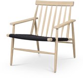 Rowico Home Canwood fauteuil en bois blanchi à la chaux - siège noir