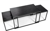 Lions Design Black Herringbone Salontafel Set XL