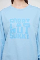 WB Comfy Uniseks Oversized Sweatshirt Voor Haar en Hem Blauw - M