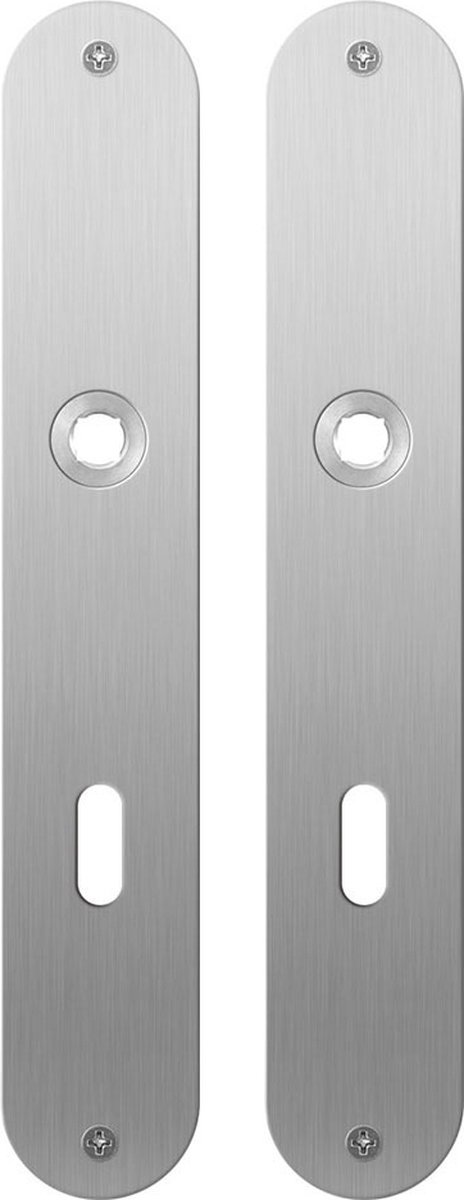 GPF1100.22 plaatschild 240x40x2mm BB72 afgerond RVS geborsteld