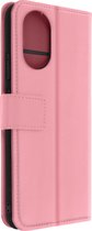 Cover Geschikt voor Honor 50/Huawei Nova 9 Flip Wallet Stand Video roze