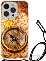 Telefoon Hoesje iPhone 14 Pro Max Hoesje met transparante rand Kompas