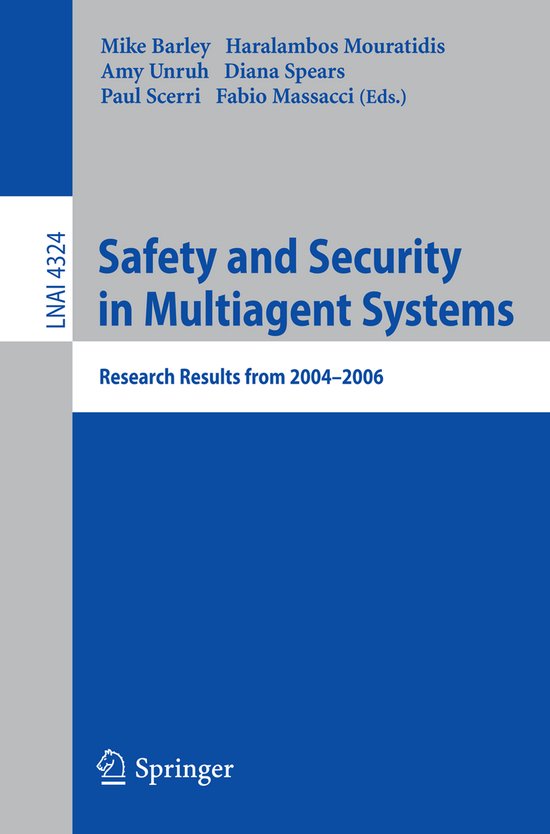 Safety and Security in Multiagent Systems - cover