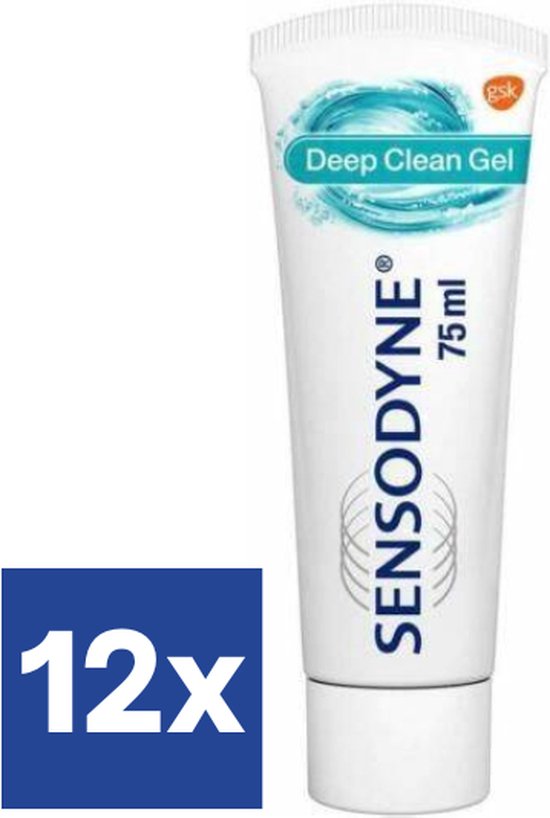 Sensodyne Deep Clean Tandpasta Voordeelverpakking 12 X 75 Ml 