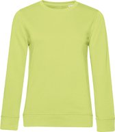 Organic Inspire Crew Neck Sweater Women B&C Collectie Lime Green/Yellow maat XS