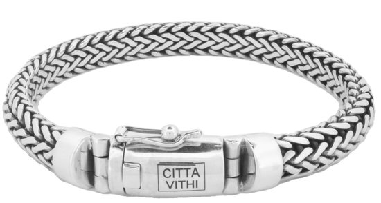 Jonline Citta Vithi Bracelet bouddha fait main en argent modèle 9 taille XL