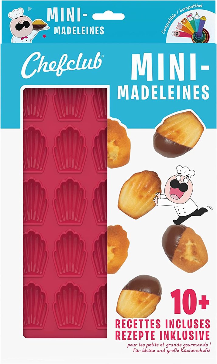 Flightmode- Mini-Madeleines Backform: Backform aus Silikon für kleine und große Küchenchefs!
