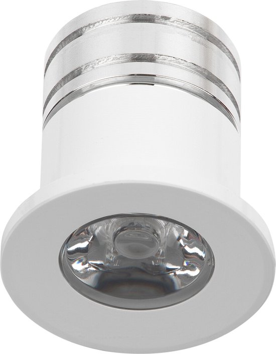 LED Veranda Spot Verlichting - Velvalux - 3W - Natuurlijk Wit 4000K - Inbouw - Dimbaar - Rond - Mat Wit - Aluminium - Ø31mm