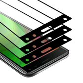 Cadorabo 3x Screenprotector geschikt voor Sony Xperia 8 Volledig scherm pantserfolie Beschermfolie in TRANSPARANT met ZWART - Getemperd (Tempered) Display beschermend glas in 9H hardheid met 3D Touch