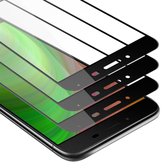Cadorabo 3x Screenprotector geschikt voor Asus ZenFone 3 MAX (5.5 inch) Volledig scherm pantserfolie Beschermfolie in TRANSPARANT met ZWART - Getemperd (Tempered) Display beschermend glas in 9H hardheid met 3D Touch
