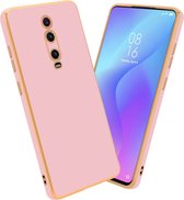 Cadorabo Hoesje geschikt voor Xiaomi Mi 9T / Mi 9T PRO / RedMi K20 / RedMi K20 PRO in Glossy Roze - Goud - Beschermhoes Case Cover van flexibel TPU-silicone en met camerabescherming