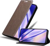 Cadorabo Hoesje geschikt voor Asus ZenFone 7 PRO in KOFFIE BRUIN - Beschermhoes met magnetische sluiting, standfunctie en kaartvakje Book Case Cover Etui