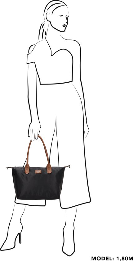 Sac à main Charm London Buckingham - Zwart