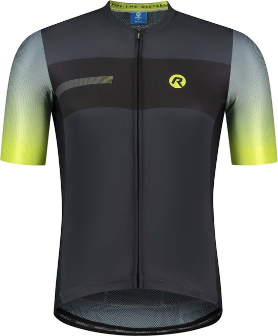 Rogelli Dawn Fietsshirt - Korte Mouwen - Heren - Geel, Grijs - Maat M