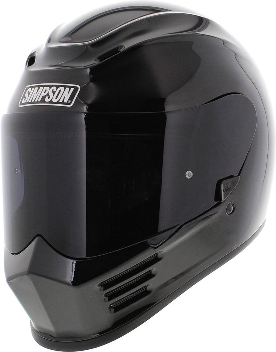 Simpson Speed Integraalhelm motor helm glans zwart XL