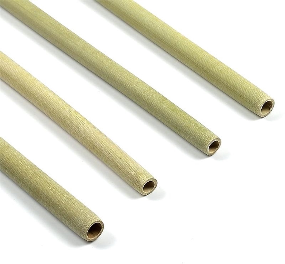 Cook Concept bamboe rietjes 4 st - met reinigingsborstel - b