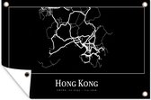 Tuinposters buiten Hong Kong - Kaart - Stadskaart - Plattegrond - 90x60 cm - Tuindoek - Buitenposter