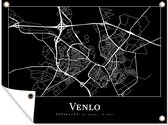 Tuin decoratie Venlo - Stadskaart - Kaart - Plattegrond - 40x30 cm - Tuindoek - Buitenposter