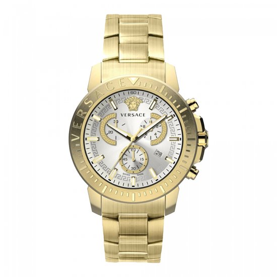 Versace VE2E00521 horloge mannen - Roestvrij Staal - goud