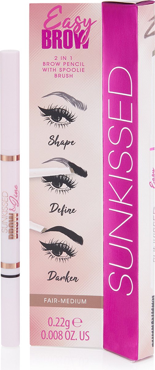 Goedkoopste Sunkissed Easy Brow Pencil 0.22g - Fair Medium