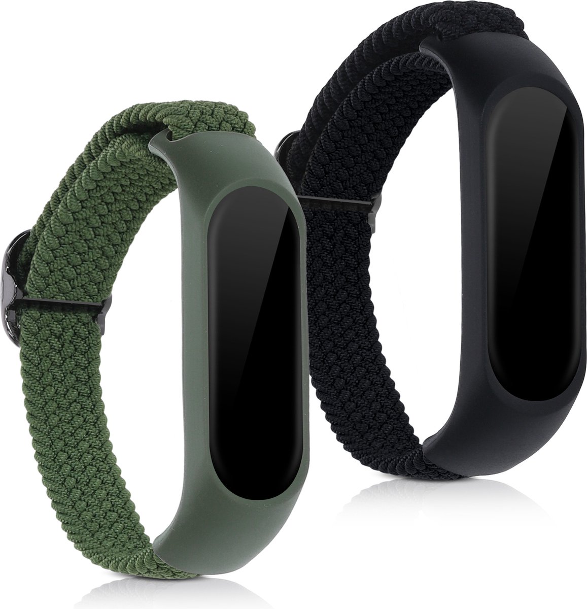 kwmobile nylon bandje voor smartwatch - Compatibel met Xiaomi Mi Band