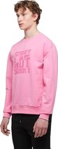 WB Comfy Uniseks Oversized Sweatshirt Voor Haar en Hem Roze - M