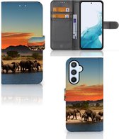 Wallet Book Case Samsung Galaxy A54 5G Telefoon Hoesje Olifanten