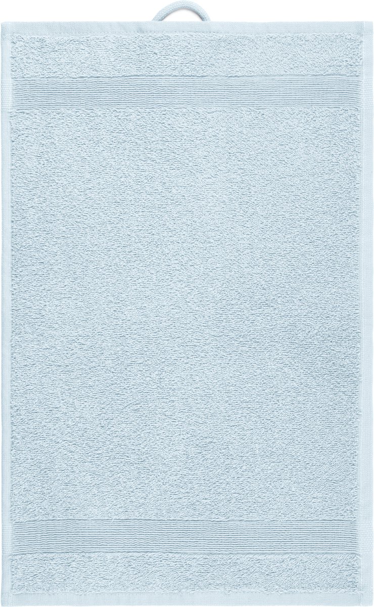 Aude by Mistral Home - Set van 2 gastendoekjes - 100% katoen - 2x 30x50 cm - Lichtblauw