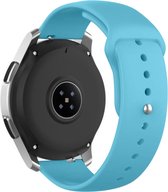 Strap-it Smartwatch strap 20mm - bracelet de montre sport adapté pour Samsung Galaxy Watch 42mm / Galaxy Watch 3 41mm / Galaxy Watch Active2 40 & 44mm / Gear Sport - Amazfit Bip / GTS - Polar Ignite / Unite / Pacer - bleu clair