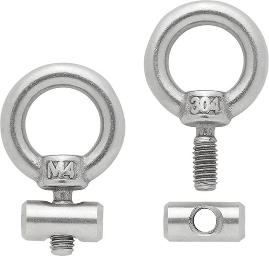 ProPlus Eindstop voor tentrail - RVS - Ø 6-9 mm - Set van 2 van ProPlus — afbeelding 3