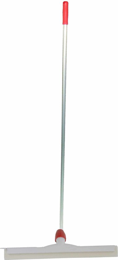 Vloertrekker/douchetrekker voor water kunststof/natuurrubber 45 cm - met steel 145 cm
