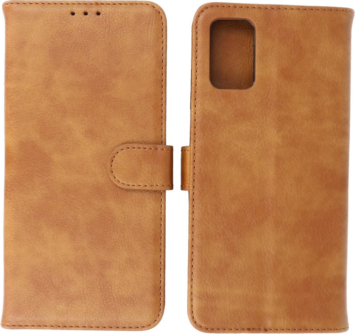 Motorola Moto E22 Hoesje Book Case Portemonnee Telefoonhoesje - Bruin