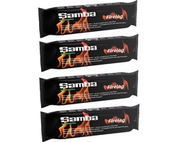 Samba Firelog - Haardblok - Paraffine - 1,1 kg. - 4 stuks
