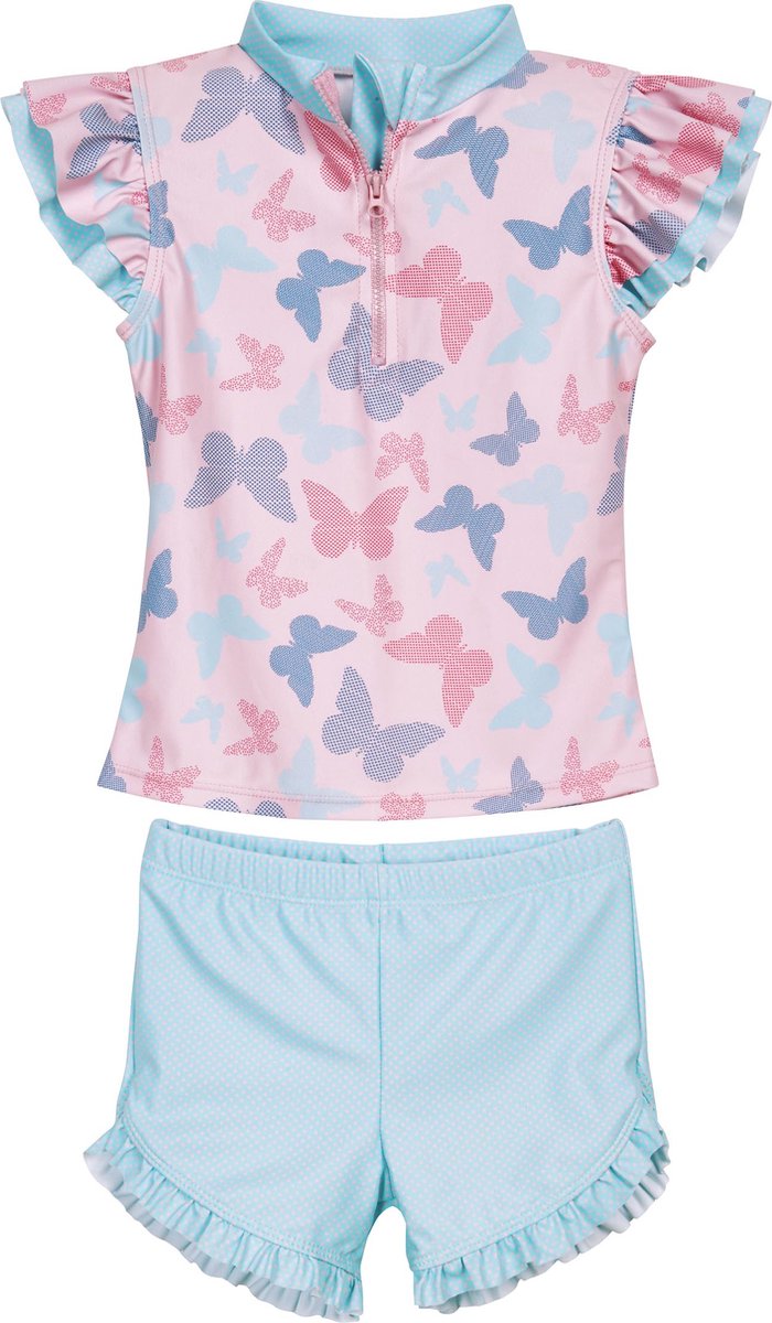 Goedkoopste Playshoes - UV - Werend - Zwemset - Roze - Vlinder - Maat 122/128