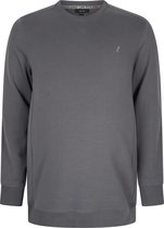 Sweat-shirt à col rond Alca pour homme avec circonférence abdominale surdimensionnée XXL-8XL Veste de survêtement - Pullover - Cardigan Gris XXXXL
