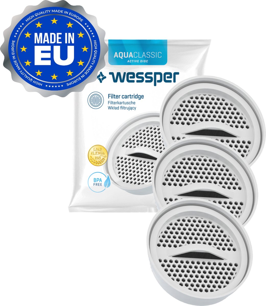 Waterfilter disk voor BRITA Classic en DAFI Classic - waterfilter - filterpatroon - 3 stuks