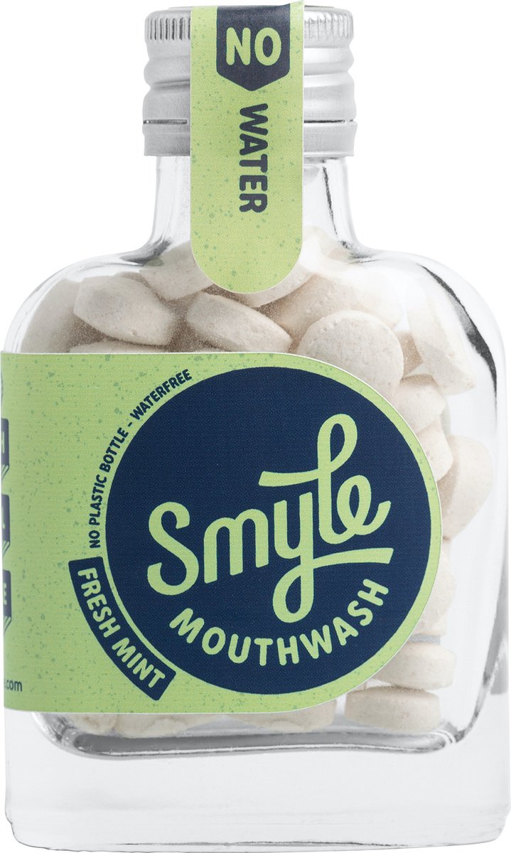 Smyle - Mondwater tabletten - +-50 stuks - Flesje - Startpakket