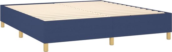 vidaXL-Boxspring-met-matras-en-LED-stof-blauw-160x200-cm