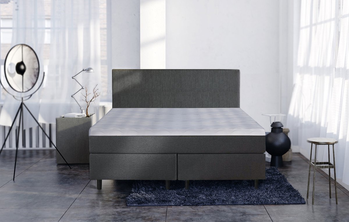 Studio Boxspring Pieter 180x200 topper - Antraciet thumbnail 5