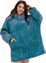 Hoodie Deken - Snuggie Cuddle - Groen - Fleece Deken Met Mouwen - extra groot 1400g - Suggie - Snuggle Hoodie - Oversized Blanket - Dames & Mannen - Hoodie Blanket - Voor Kinderen, Dames & Mannen