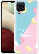 Hoesje Geschikt voor Samsung Galaxy A12 Sweet Summer