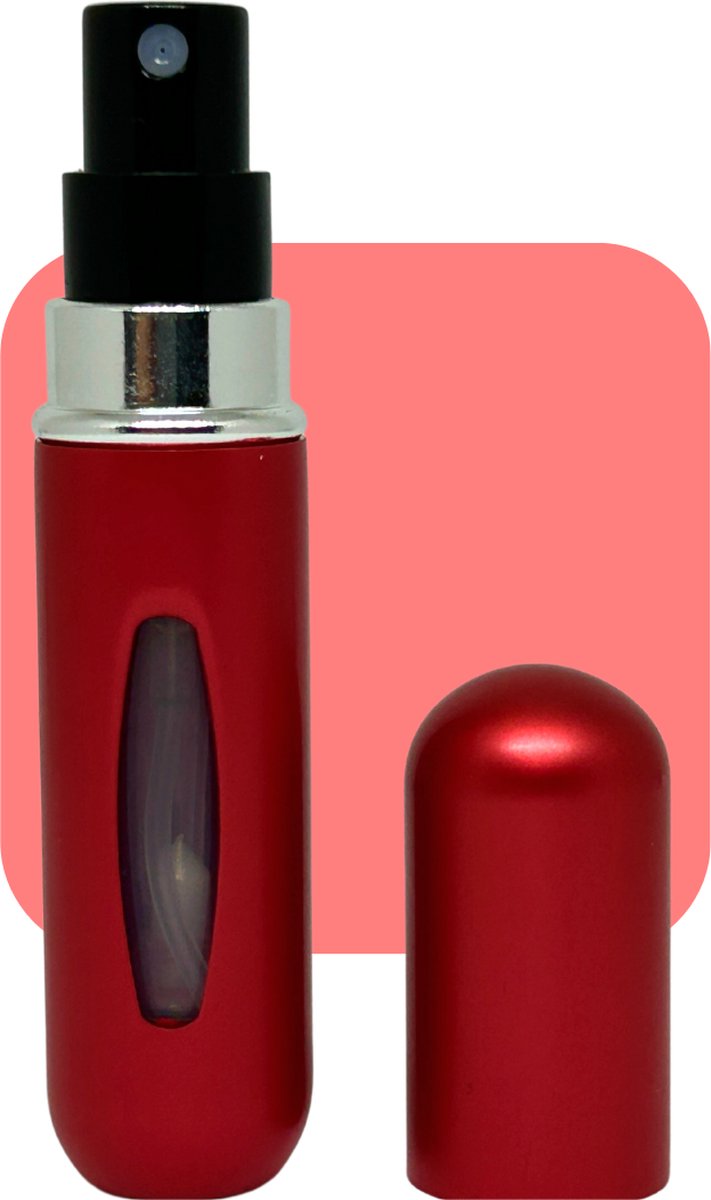 Cetins - Parfum Verstuiver Navulbaar - Mini Parfum Flesje - Reisflesje – Matt Rood