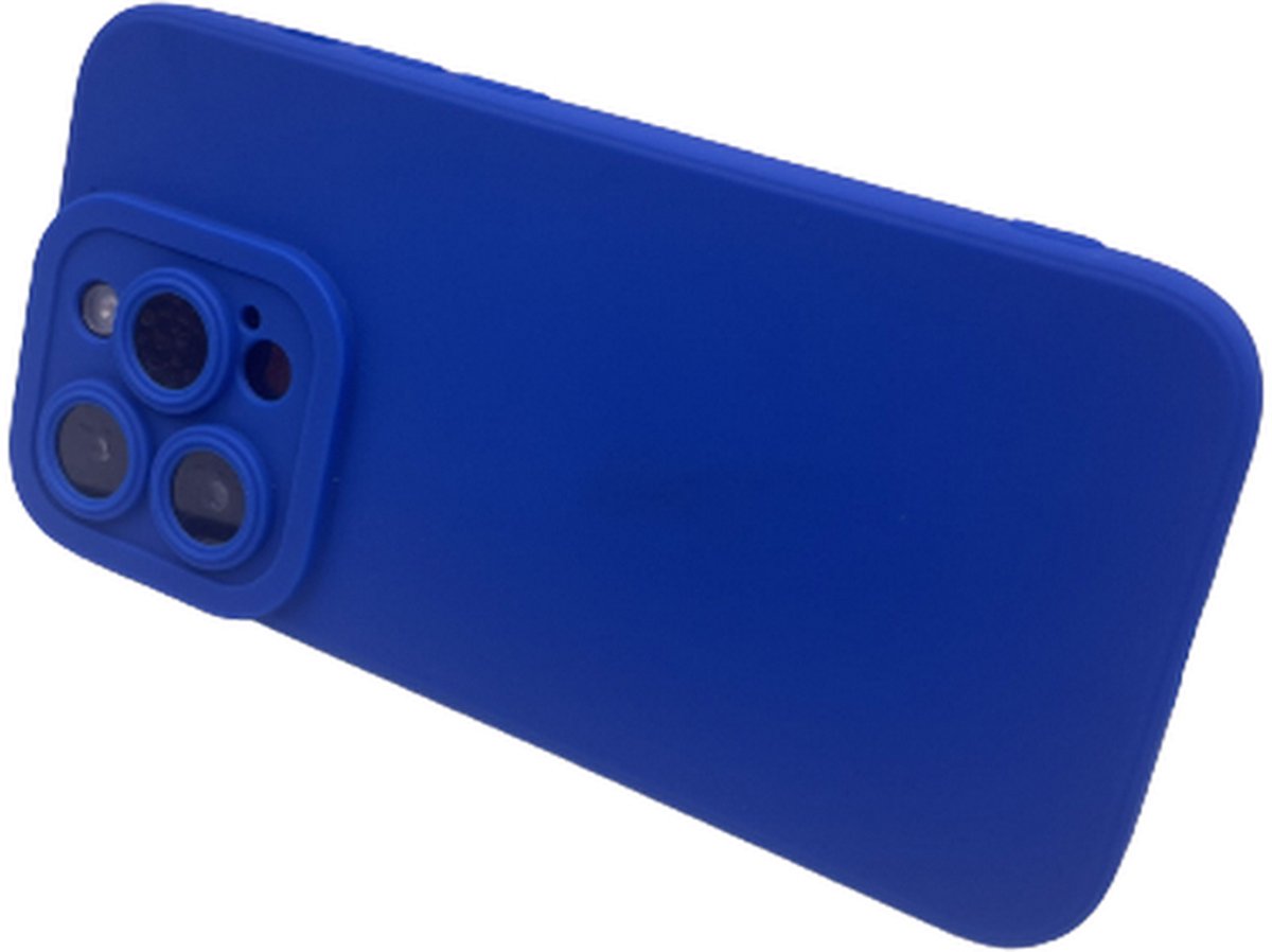 iPhone 14 Pro hoes Blauw | Telefoon hoes | Camera protector | Licht en comfortabel | Strakke uitsralling