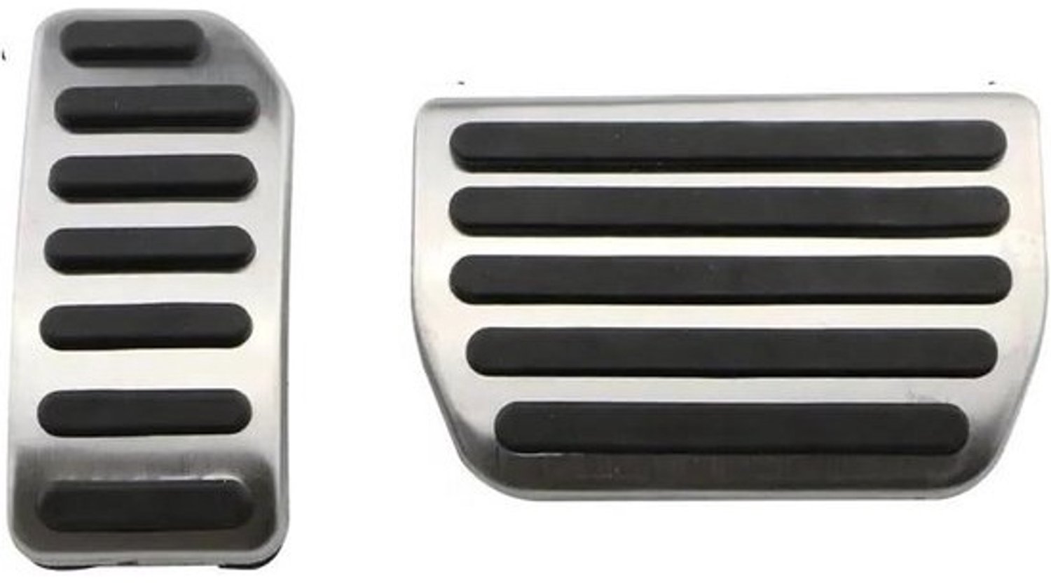 Pedaalhoezen Auto - Rem gaspedaalhoezen - Verbeteren rijervaring - Verhoogde grip veiligheid - Set van 2 of 3 - Zilver
