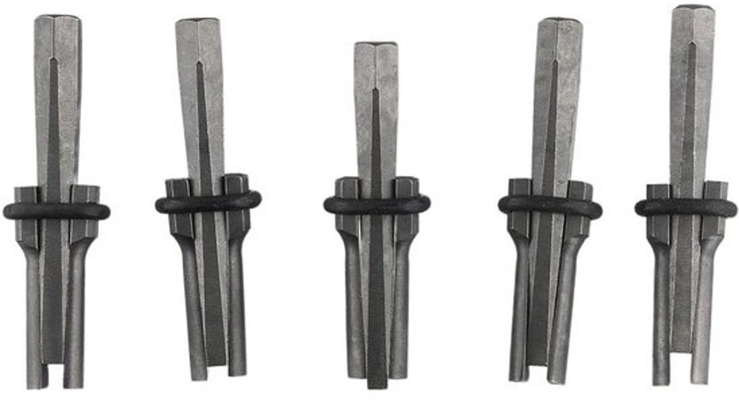 Steensplijter Set - Wiggen Veerwiggen - Steen Splijten - Warmtebehandeld Staal - 18 mm - Grijs