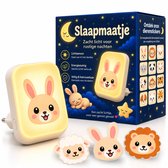 Gigandia Slaapmaatje Nachtlampje Stopcontact Baby & Kinderen - Automatische Lichtsensor - Dimbaar Warm Wit Licht - 1 Stuk